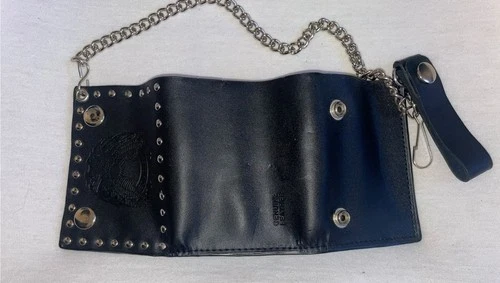 Live To Ride Genuine Leather Wallet Chain Fatboy Rider GIFT - photo 5