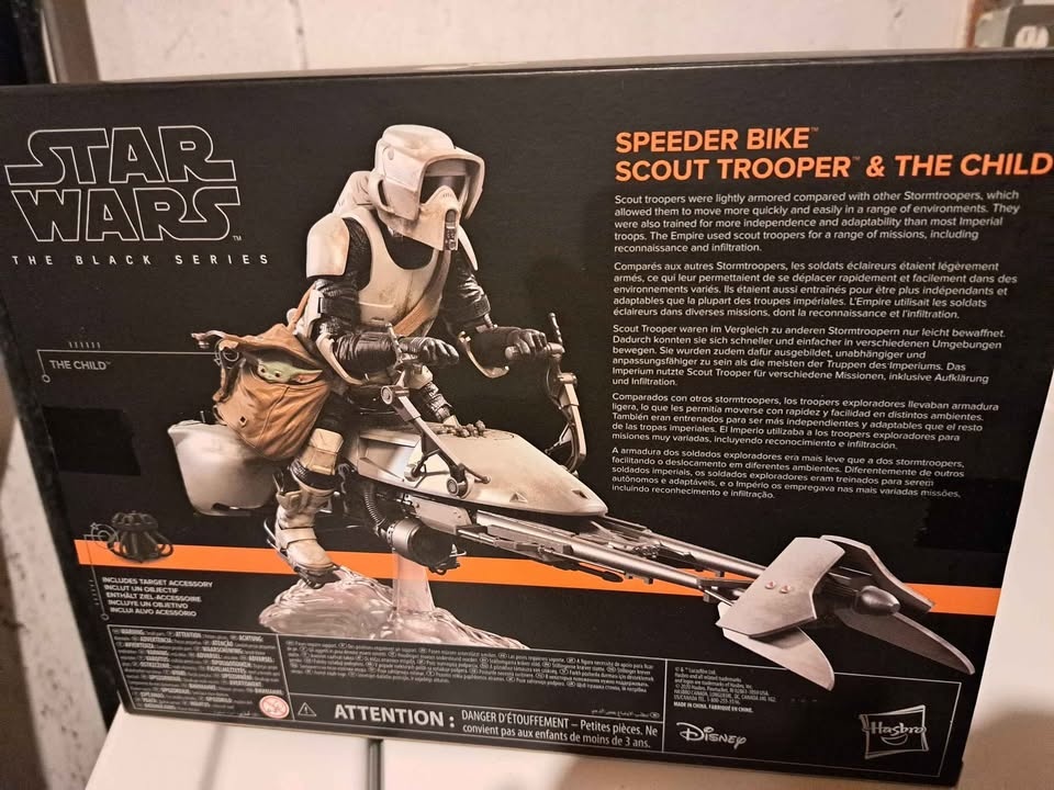 Star Wars Black series Speeder Bike, scout trooper & Grogu - photo 2