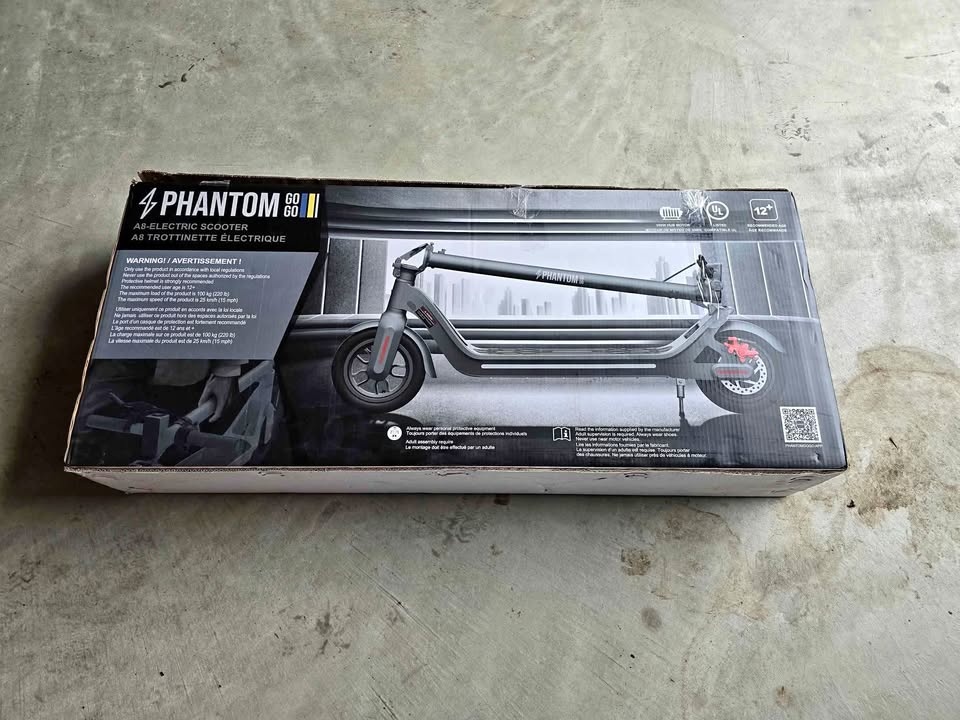 PHANTOM GO A8 Electric Scooter – Brand New in Box