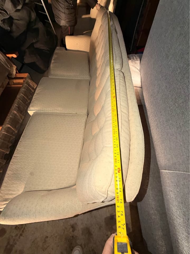Vintage Cream Sofa & Armchair Set (AS-IS) – $100 OBO - photo 4