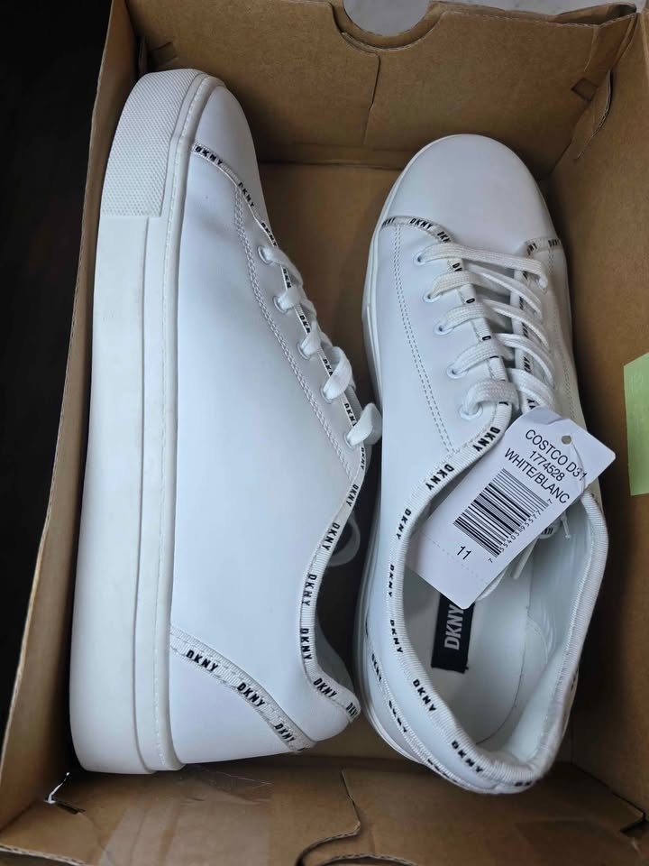 DKNY White Sneakers – Brand New | Size 11 - photo 2