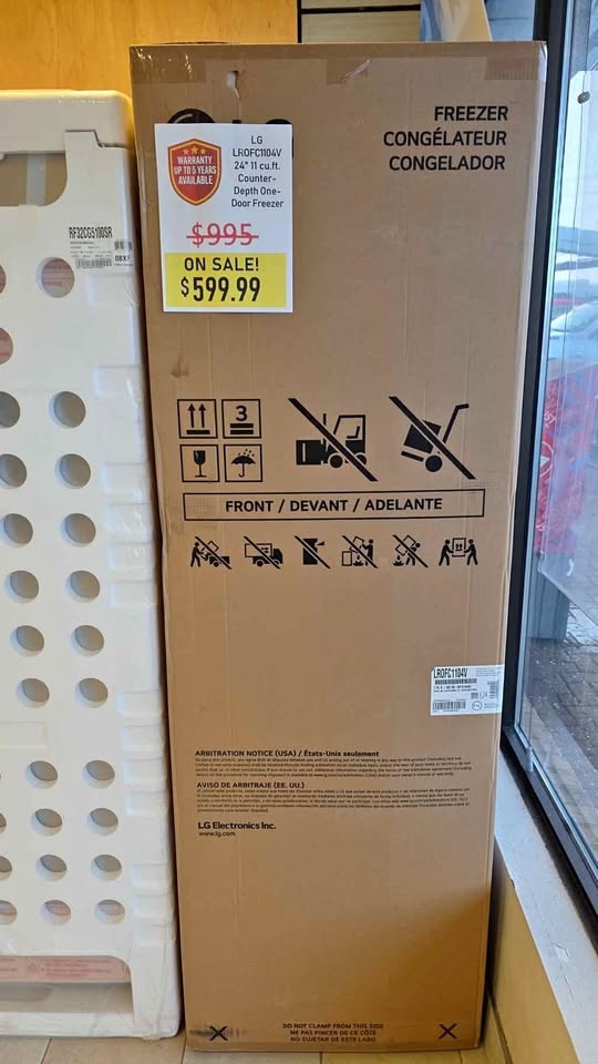 🔥Save Big!🔥 LG Upright Freezer - Brand New!