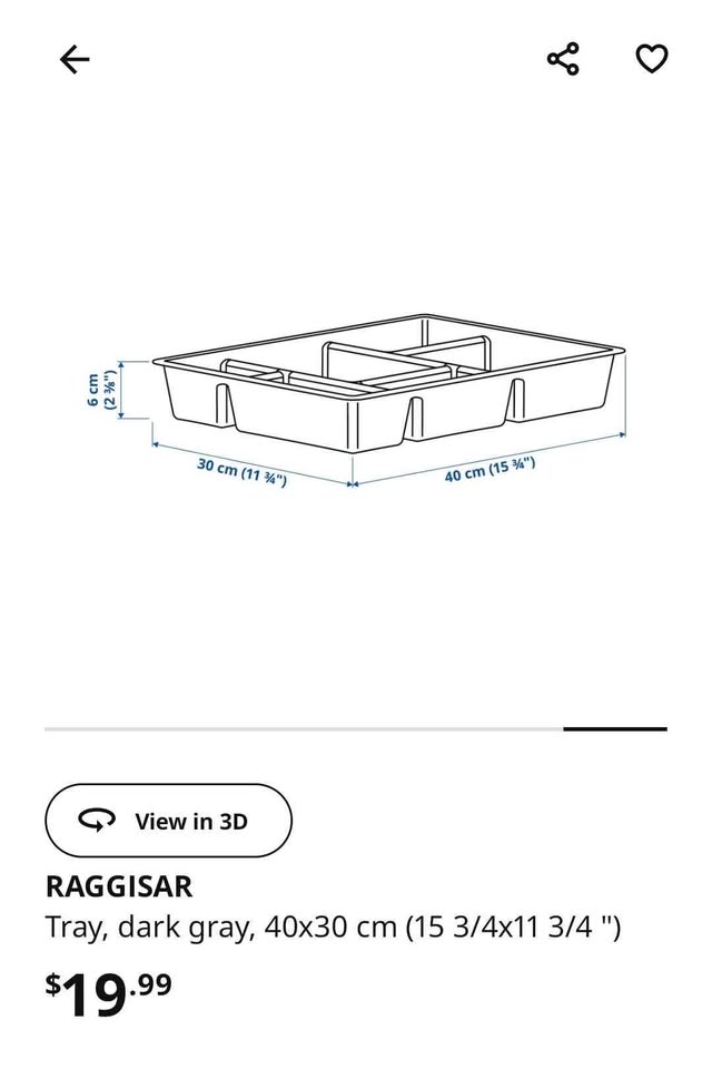 Ikea Drawer insert/ organizer - photo 3
