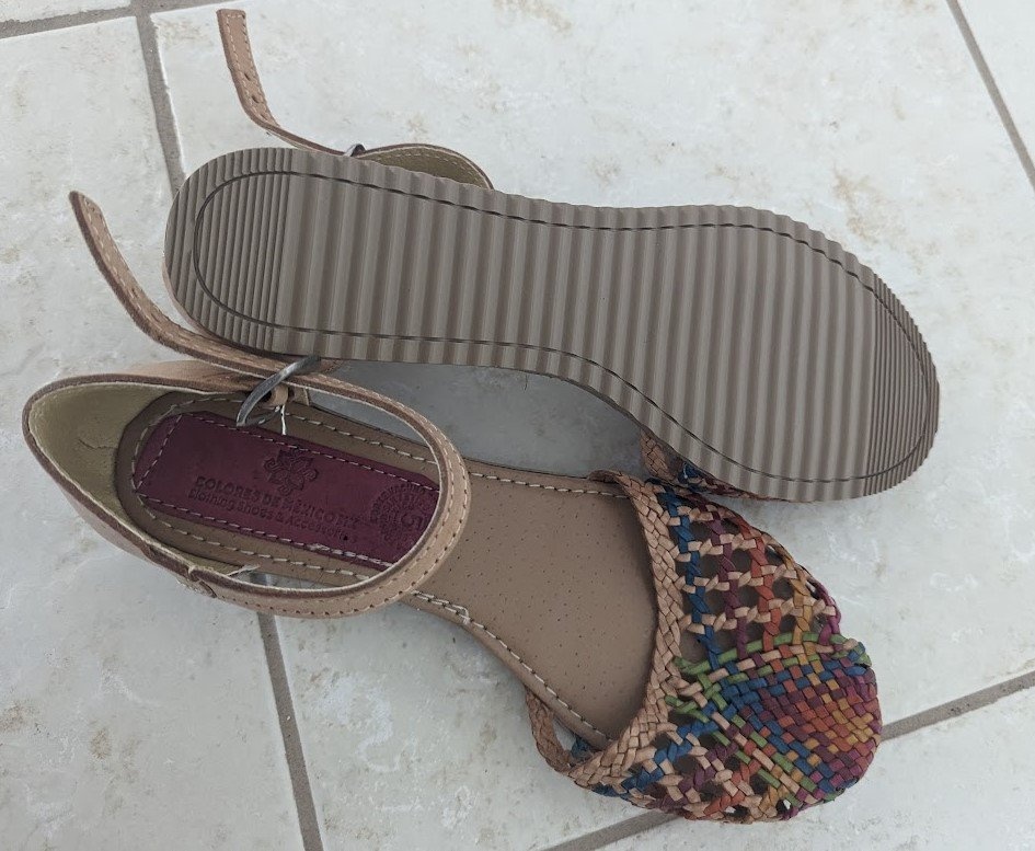 NEW size 9 women Colorful Leather Sandals - photo 3