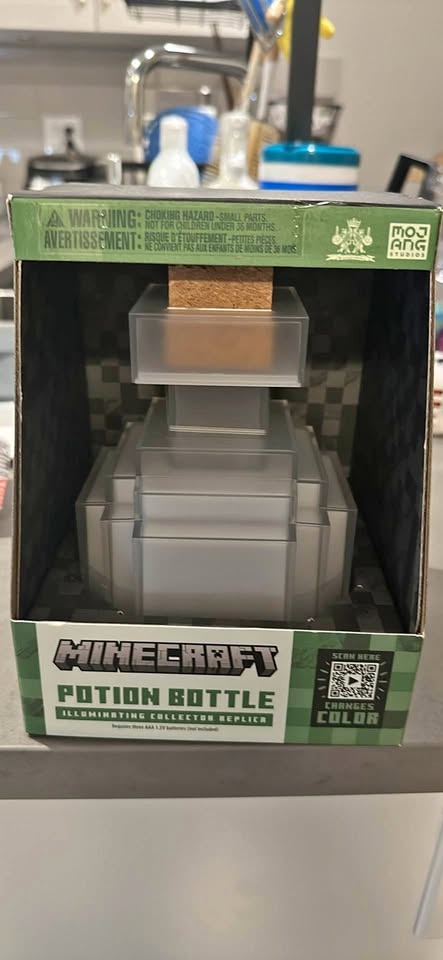 Minecraft potion bottle bed light