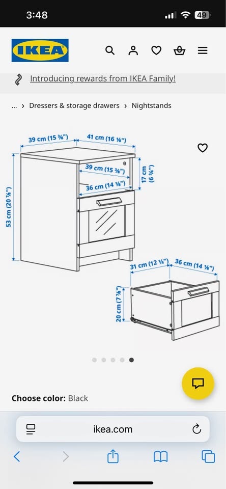 Ikea nightstand - photo 2