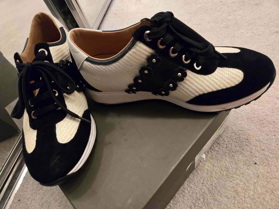 Authentic Longchamp Sneakers/trainers leather/canvas, size 37 - photo 2