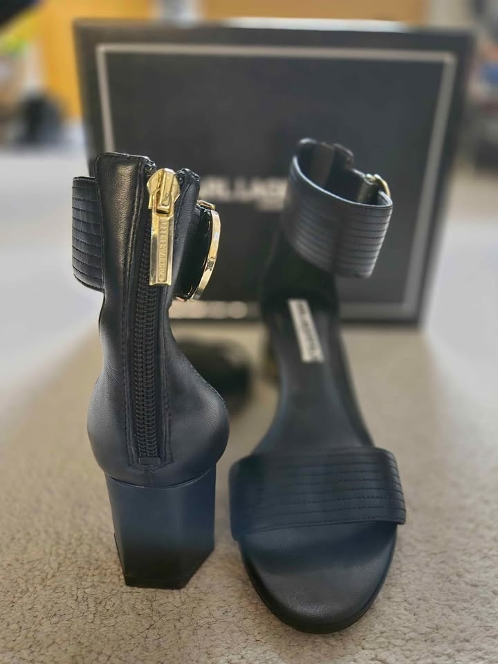 Karl Lagerfeld - high heel sandals in genuine leather (Size: 7) - photo 2