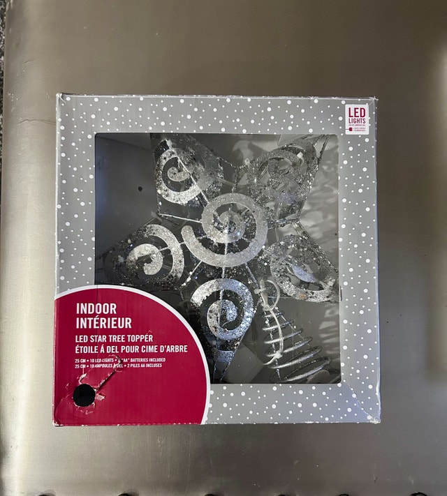 LED Christmas Star Tree Topper