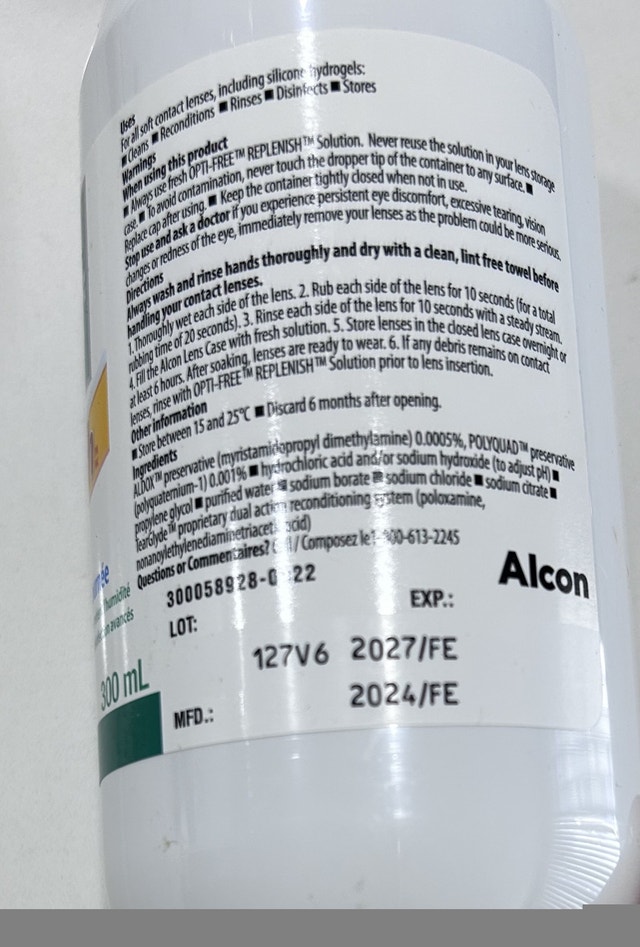 3 NEW Alcon Opti-Free Contact Solution 3/$10 - photo 2