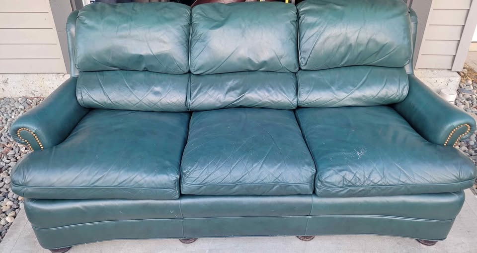 Emerald Green "Austin" Sofa from Hancock & Moore