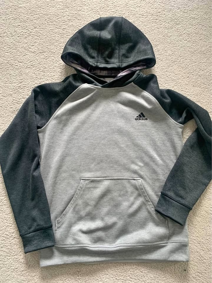 Adidas hoodie( with thumb holes) Y S