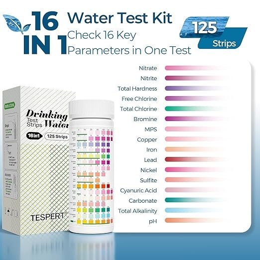 Water Testing Kits 125 Strips 16 in 1 - photo 2