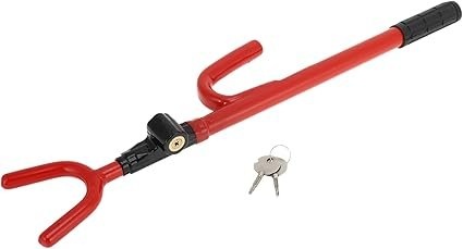 Wheel Lock Anti-Theft Tool Car SUV Universal Red w/ 2 Keys - photo 2