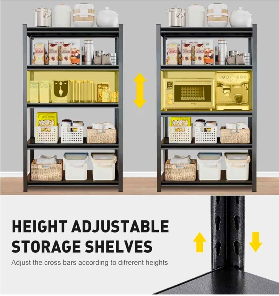 Heavy Duty Shelving unit (5 shelves). Modular- no tools required - photo 3