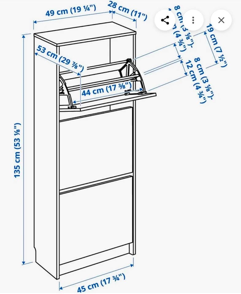 IKEA BISSA Shoe Cabinet. Reg. $89+ - photo 3