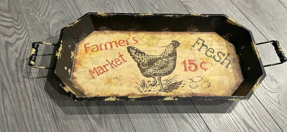 Antique Farmer’s Market tray