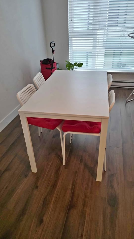 Dining table with 4 chairs [IKEA]