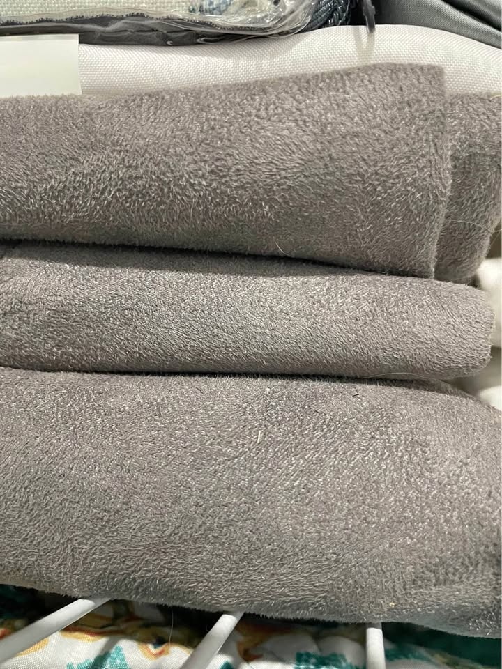 Grey Velvet Blackout Curtains