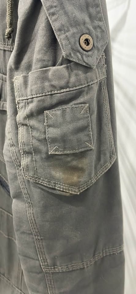 Size M Yonge Defacto Army Green Denim Unisex winter jacket - photo 3