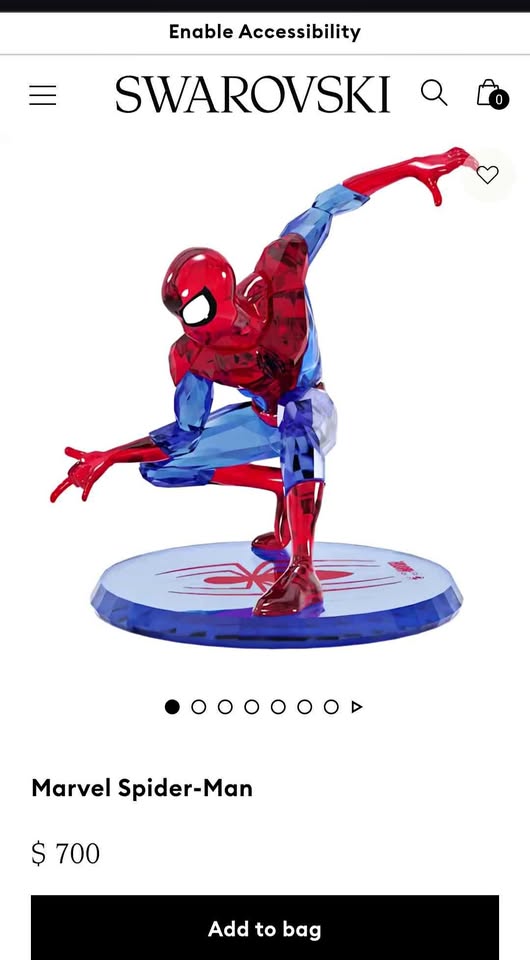 Swarovski’s Marvel Spider Man