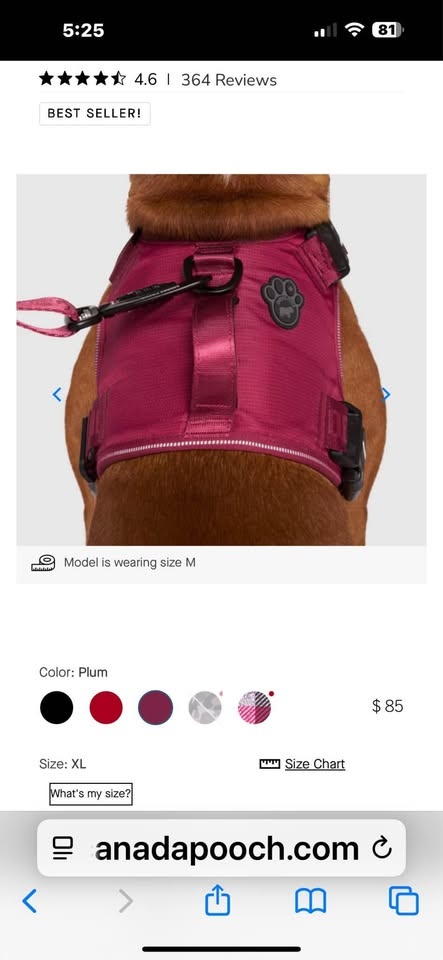 Canada Pouch dog harness. Size XL - photo 2