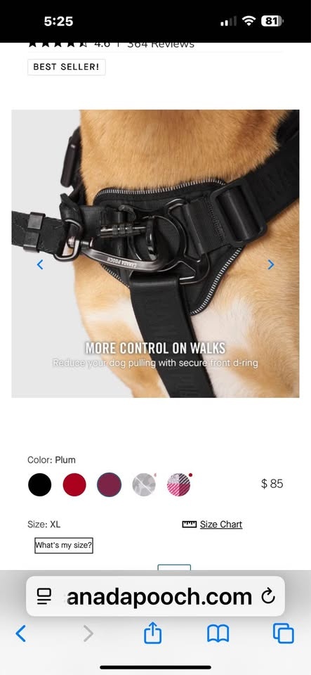 Canada Pouch dog harness. Size XL - photo 3