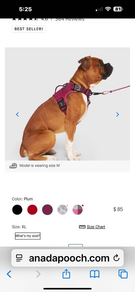 Canada Pouch dog harness. Size XL - photo 4