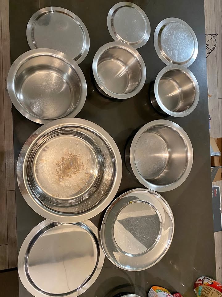 Stainless Steel Food Storage set with lid