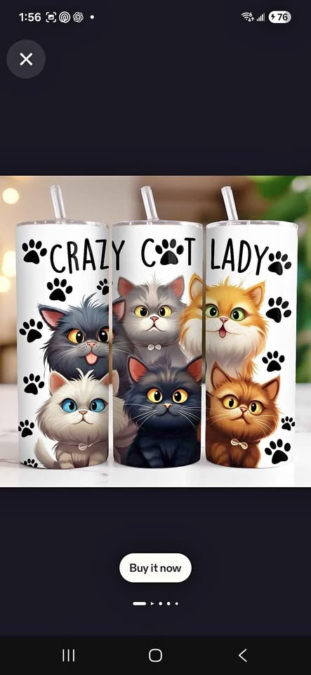 "Crazy Cat Lady" 20oz Tumbler