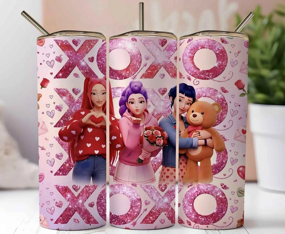 K-pop Demon Hunters Valentines Day Tumbler