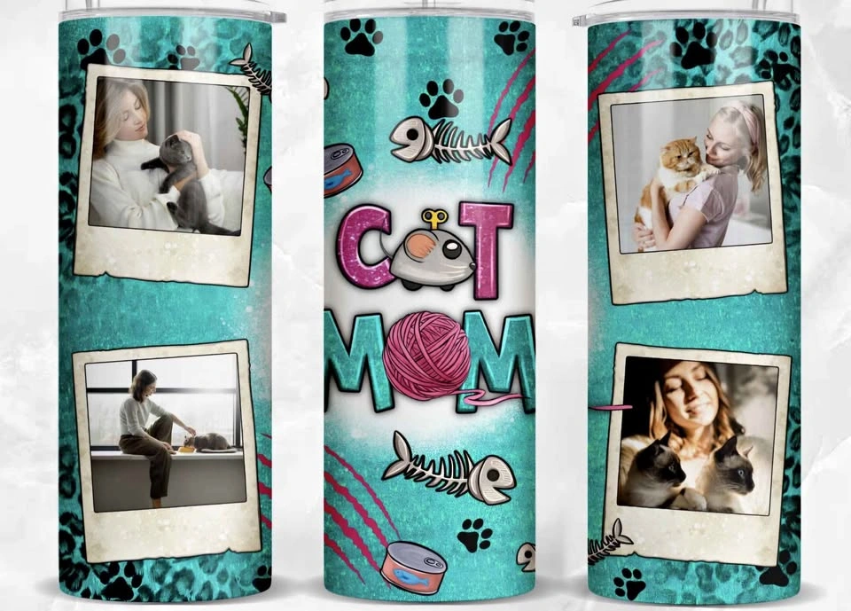 Custom Cat Mom Tumbler