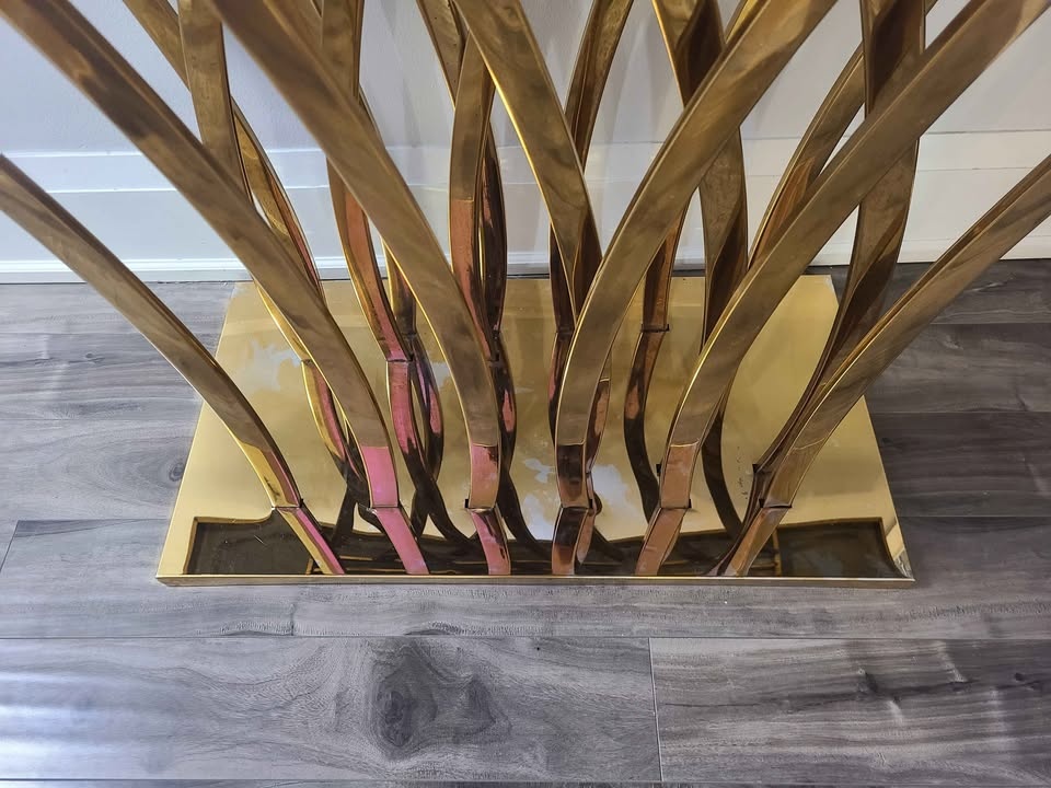 🇨🇦 Modern Console table - Marble top - photo 4