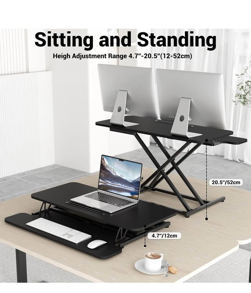 ERGOMAKER Standing Desk, 36" Wide Height Adjustable - photo 2