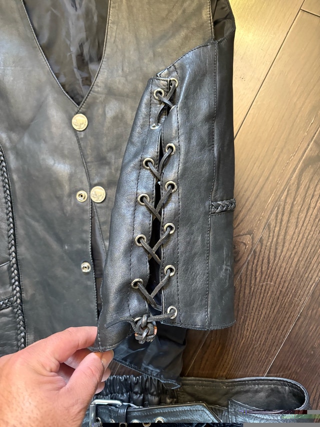 MOMA LEATHER Vest and Chaps vest 50 size XL chaps - photo 3