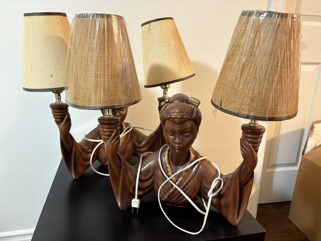 Vintage Asian Lamp - photo 3