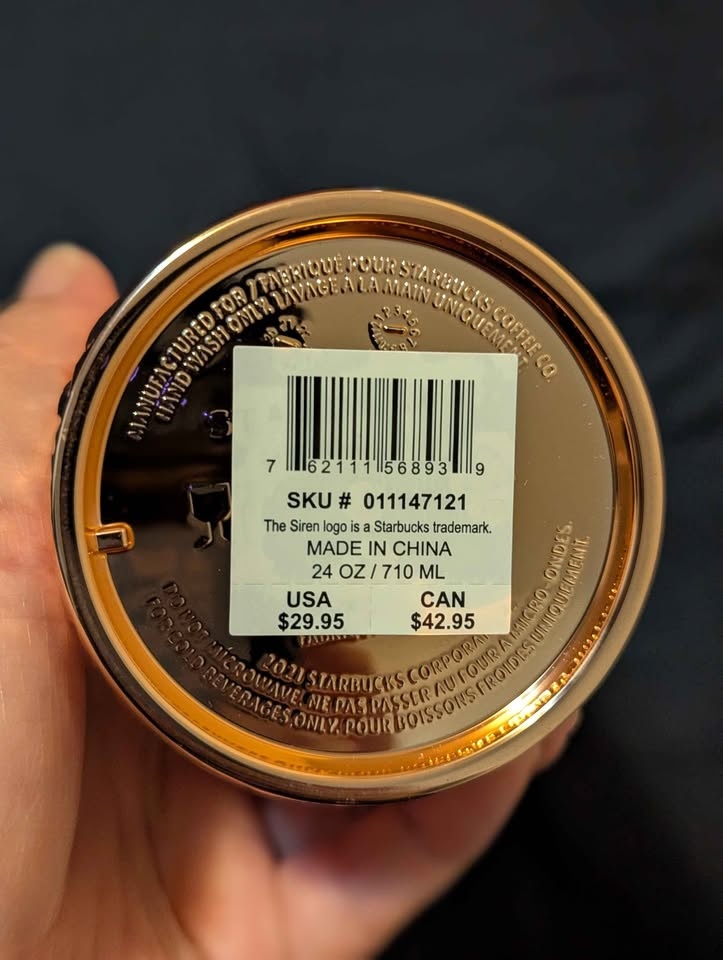 Rose Gold Starbucks Tumbler 24 oz - photo 2