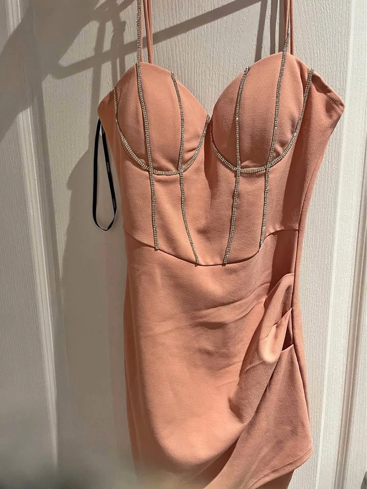 Pink diamond mini dress Valentines Day
