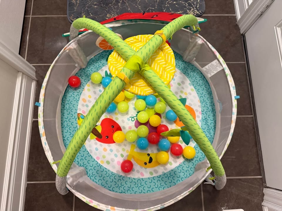 Infantino 4-in-1 Jumbo Activity Gym & Ball Pit, Fruit - photo 2