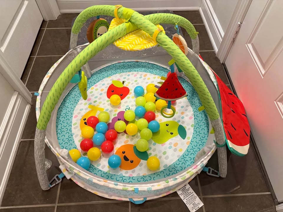 Infantino 4-in-1 Jumbo Activity Gym & Ball Pit, Fruit - photo 3