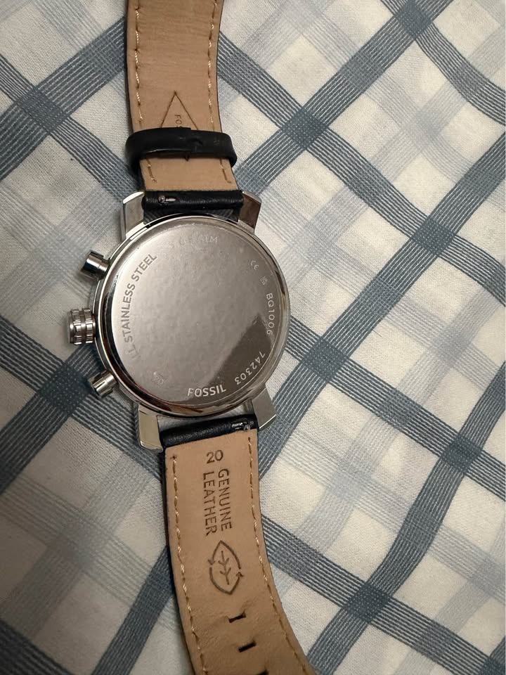 Rhett Multifunction Black LiteHide™ Leather Watch - photo 2