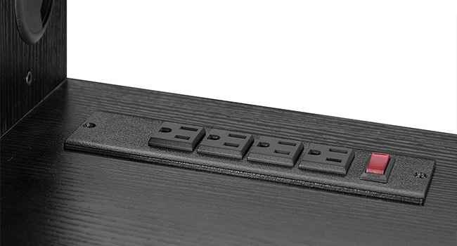 Floating TV Stand with Power Outlet Media Console - photo 3