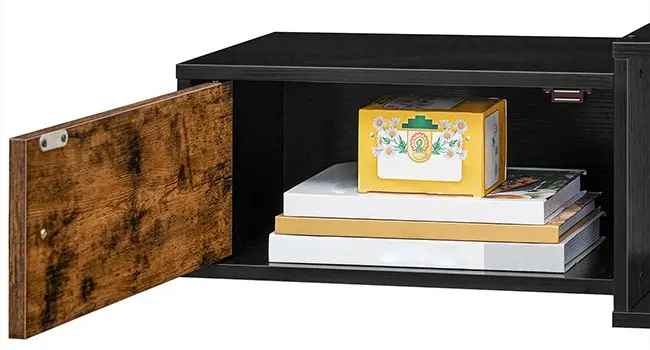 Floating TV Stand with Power Outlet Media Console - photo 4