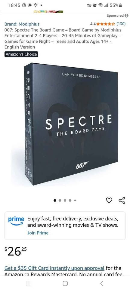 Spectre James Bond 007 board game (open box) - photo 4