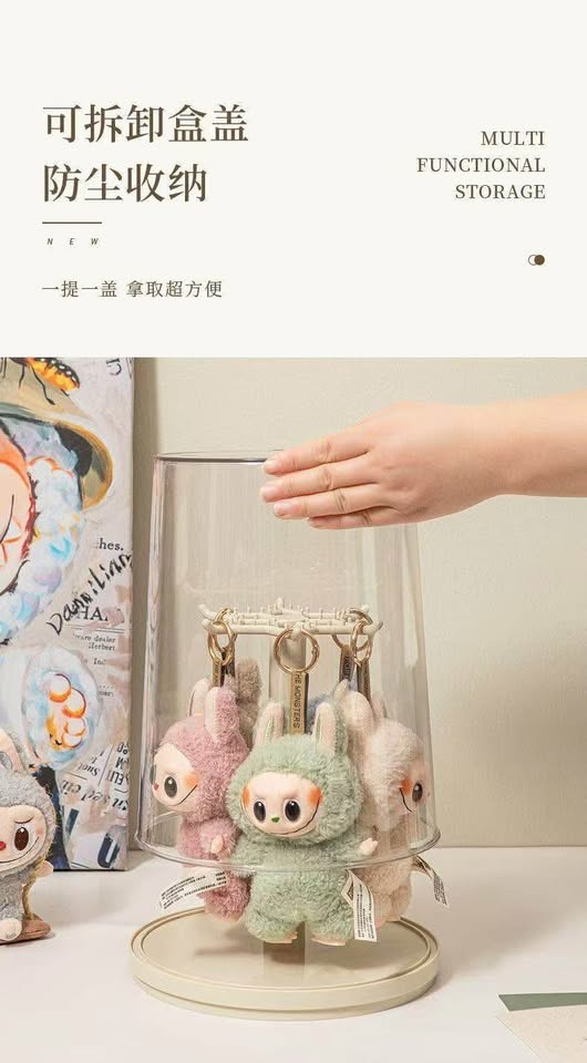 🧸 Labubu Fans Must-Have! 360° Rotating Organizer – Brand New - photo 2