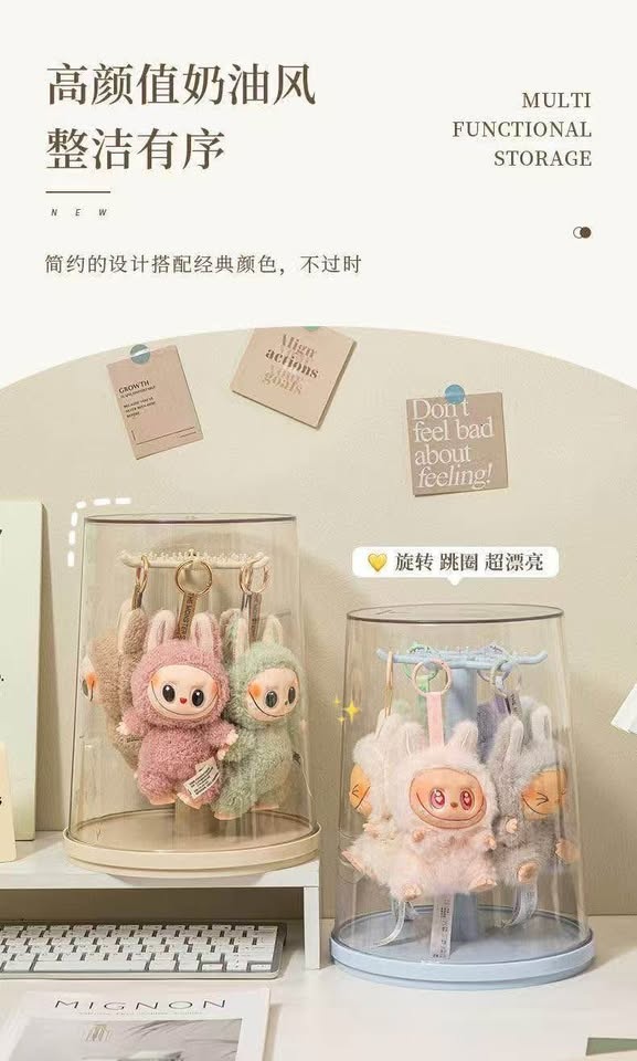 🧸 Labubu Fans Must-Have! 360° Rotating Organizer – Brand New - photo 3