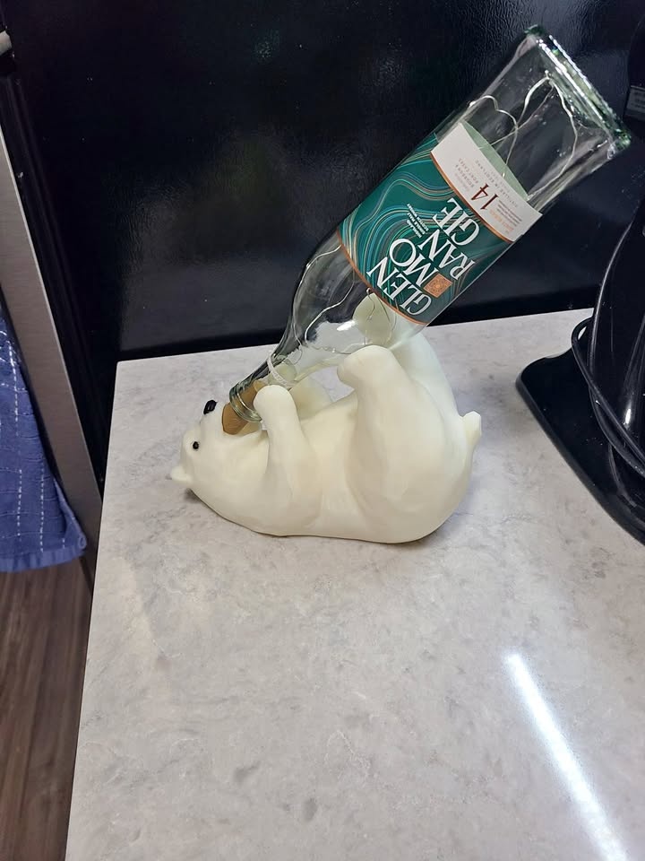 Polar Bear Wine Bottle Holder