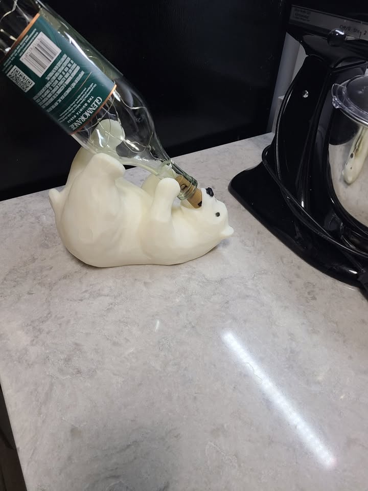 Polar Bear Wine Bottle Holder - photo 2