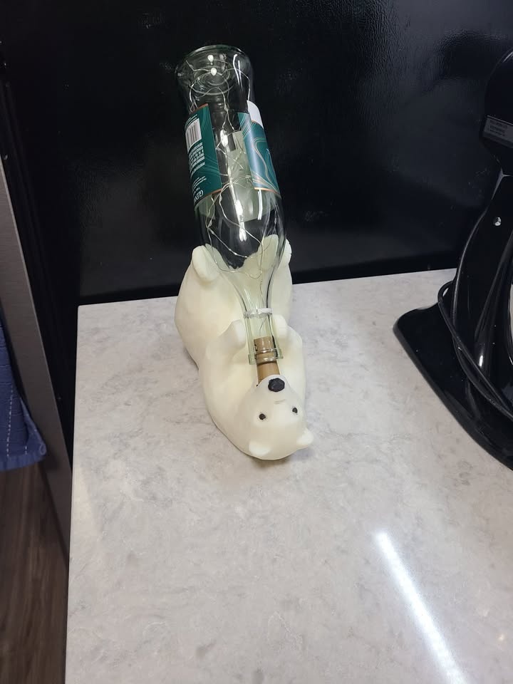 Polar Bear Wine Bottle Holder - photo 3