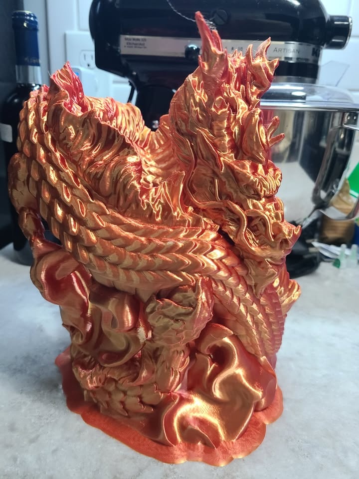 Chinese Dragon Wine Bottle Holder - photo 3